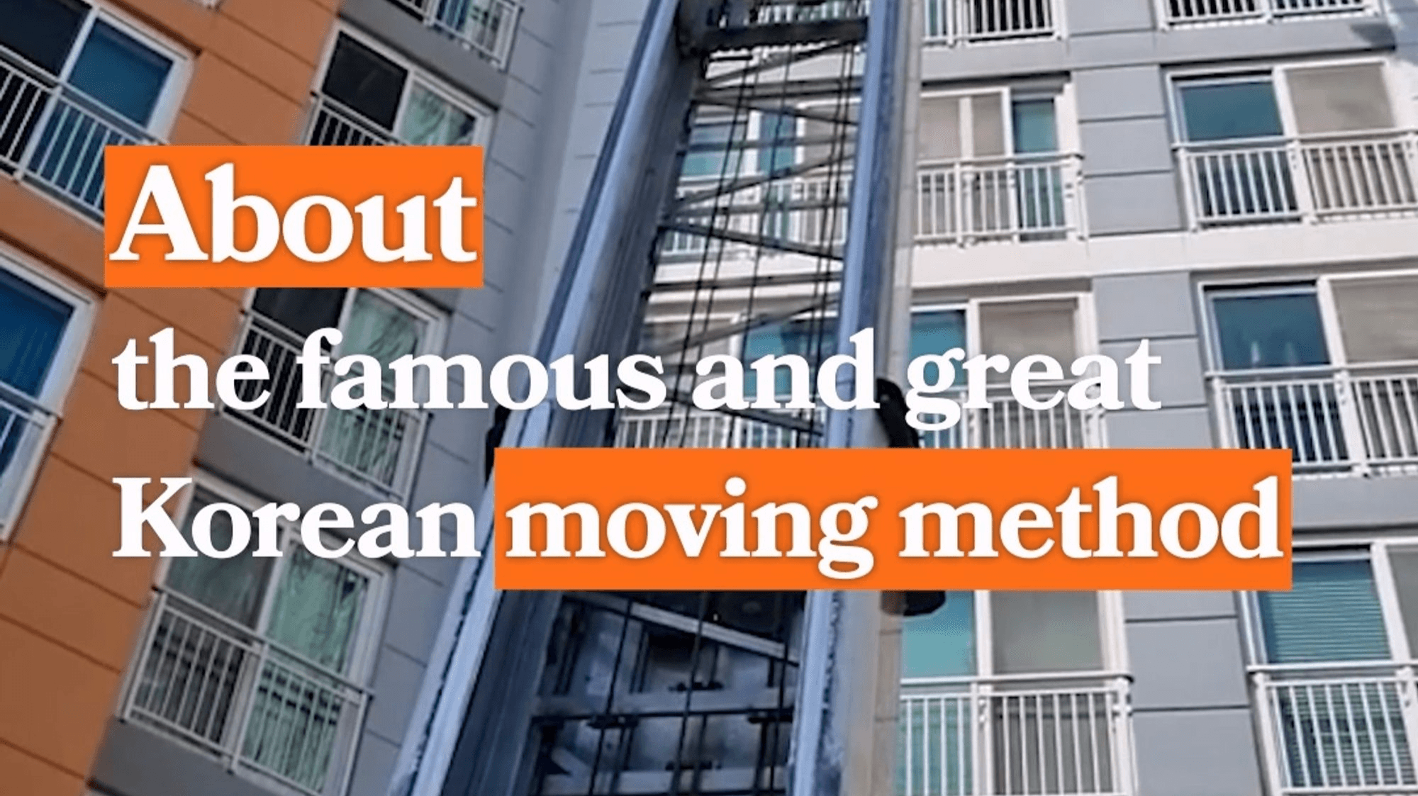 Discover the Unique Korean Moving Method That Captivated the World