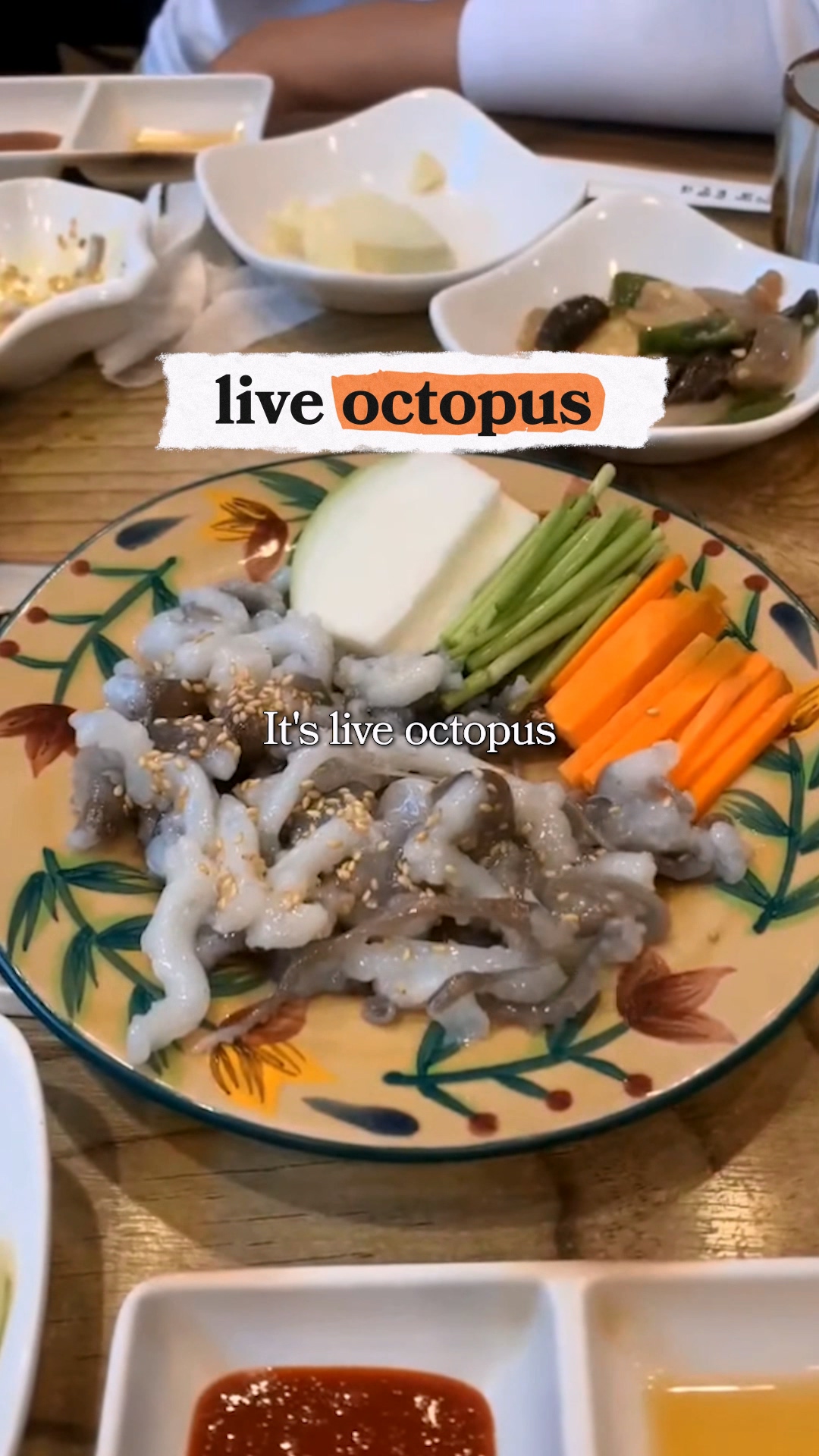 San-nakji served as a Korean live-octopus dish in the original EpicKor footage.